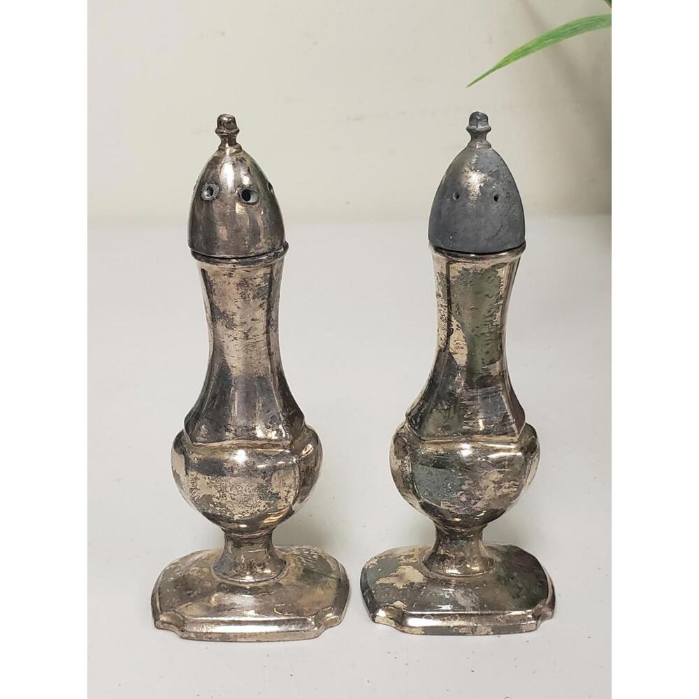 Vtg BP 24 Benedict Proctor E.P. Lead Canada Silver Plated Salt & Pepper Shakers